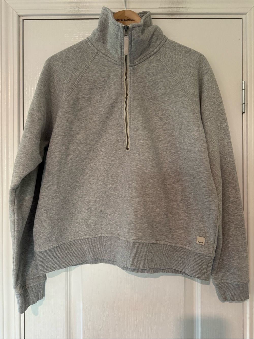 Vuori Grey Quarter-Zip Pullover Sweatshirt